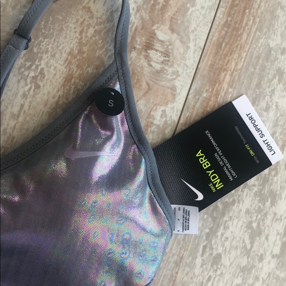 NWT Nike Indy metallic sport bra - Picture 5 of 6